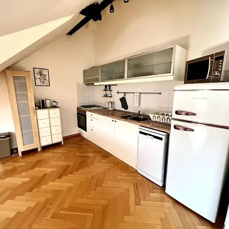 Lovely Large Flat In Historic Building, Balcony, Parking Praag