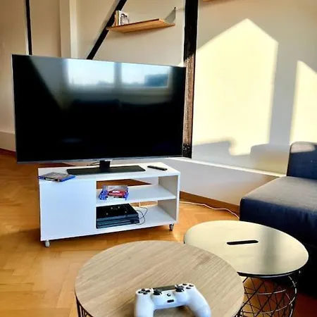 Lovely Large Flat In Historic Building, Balcony, Parking Appartement